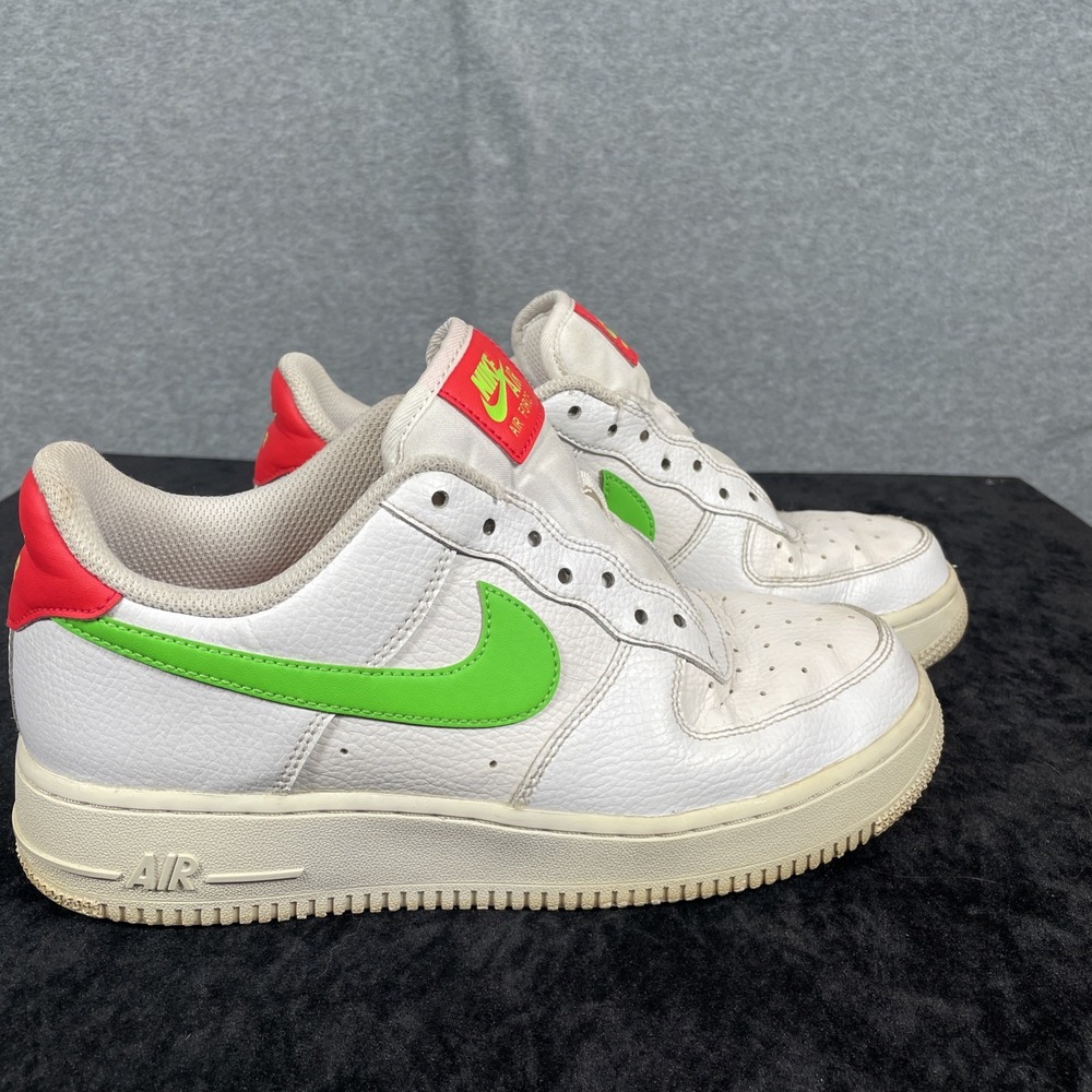 Nike Air Force 1 '07 Low Watermelon CT4328-100 Women's Size 8.5 White pink Green